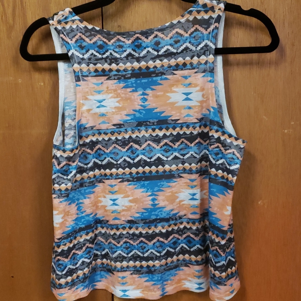 Forever 21 Patterned Cropped Tank - Picture 2 of 4